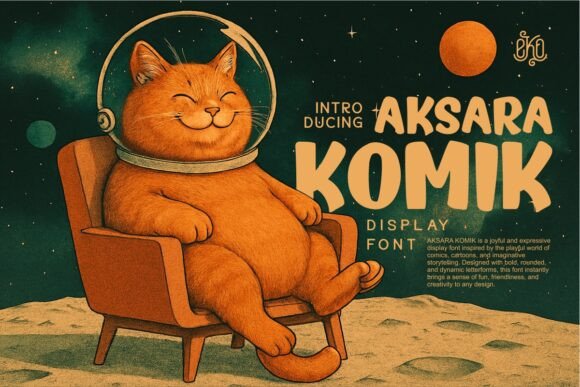 Aksara Komik Font for Handmade Products and Comic-Style Designs