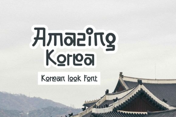 Amazing Korea Display Font for Campaign Visuals