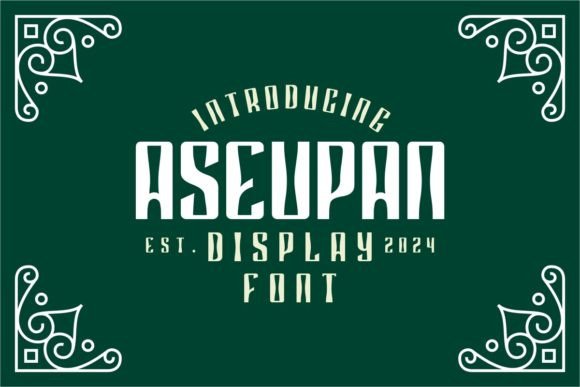 Aseupan: A Playful Display Font for Campaign Headlines