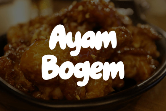 Ayam Bogem Display Font for Vibrant Editorial and Textile Design