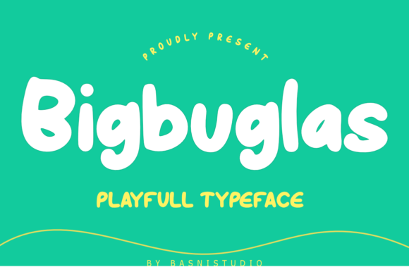 Bigbuglas Playful Typeface for Editorial and Branding