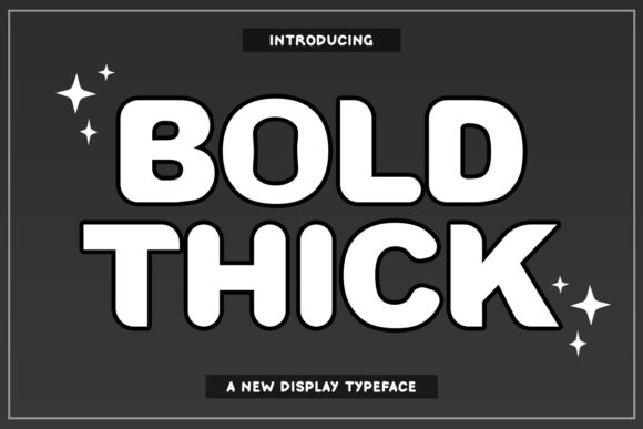 Bold Thick Display Font for Web Designers and Digital Brands
