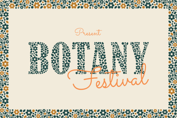 Botany Festival: A Nature-Inspired Serif Display Font for Branding