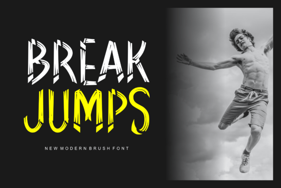 Break Jumps: A Display Font for Editorial Impact and Modern Branding