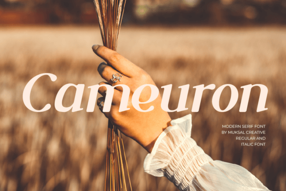Cameuron: A Modern Serif Font for Handmade Products