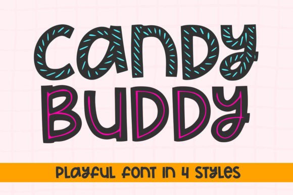 Candy Buddy: A Playful Hand-Drawn Font for Small Business Branding