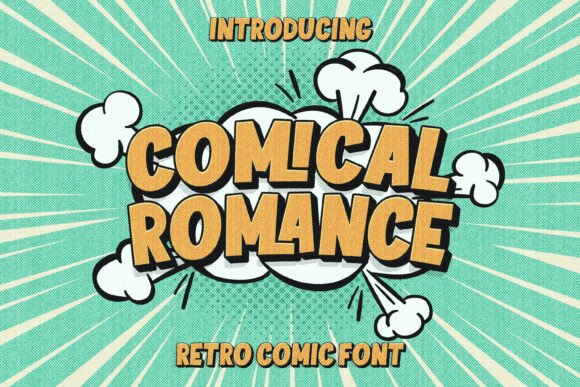 Comical Romance Font: A Playful Display Typeface for Crafters