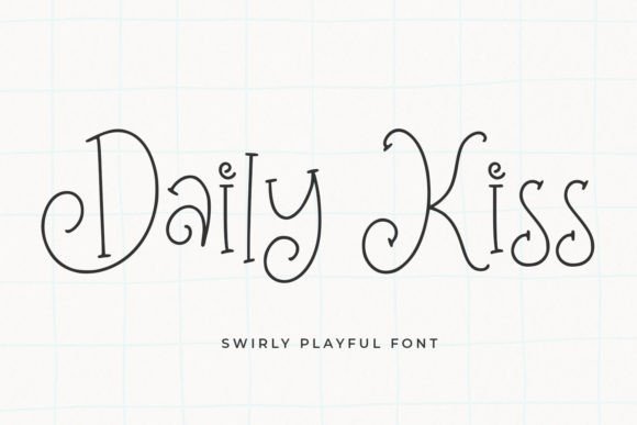 Daily Kiss Display Font for Web Design and Digital Branding