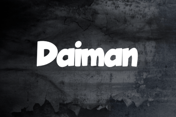 Daiman: A Bold Display Font for Digital Branding