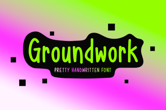 Groundwork: A Handwritten Display Font for Editorial Design