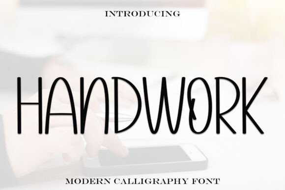 Handwork: A Handwritten Display Font for Editorial Design