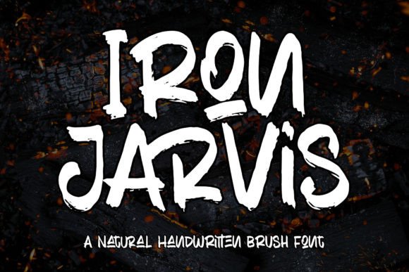 Iron Jarvis: A Tough Brush Font for Bold Branding