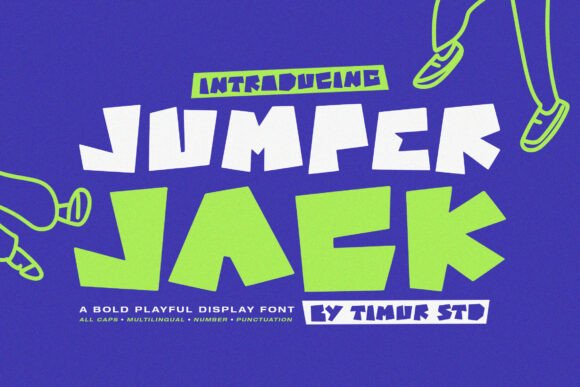 Jumper Jack: A Bold Playful Display Font for Marketing That Stops the Scroll