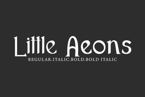 Little Aeons Font for Crafters and Product Designers