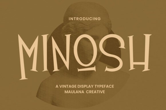 Minosh Vintage Display Typeface for Marketing Campaigns