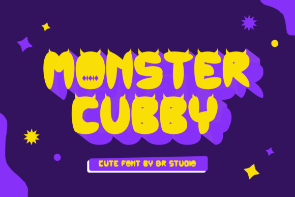 Monster Cubby Display Font for Handmade Product Labels and Creative Branding