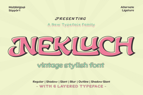 Nekluch Font Review for Handmade Product Labels and Branding