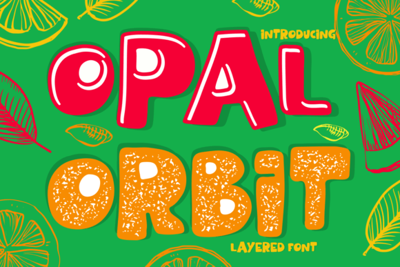 Opal Orbit: A Layered Display Font for Editorial Design