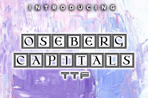 Oseberg Capitals – A Stylish Display Font for Your Brand Materials