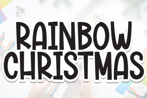 Rainbow Christmas: A Playful Display Font for Brand Identity Projects