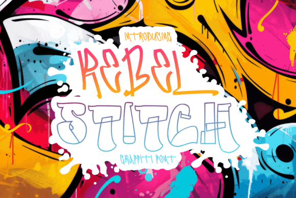 Rebel Stitch Graffiti Font: Real Web Design Project Testing