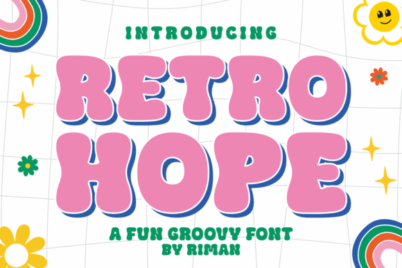 Retro Hope: A Groovy Display Font for Editorial Design