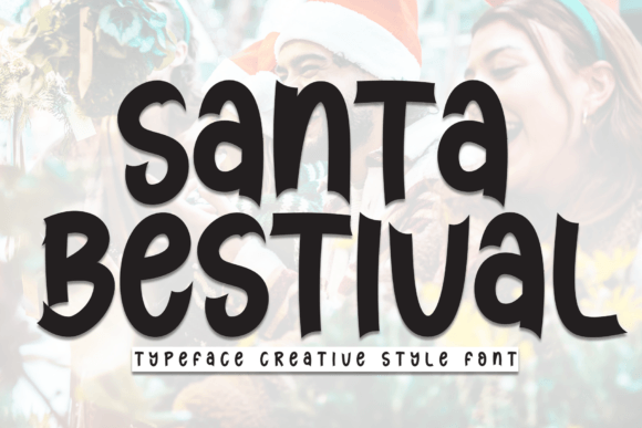 Santa Bestival: A Playful Display Font for Editorial Design