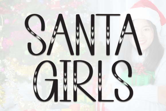 Santa Girls Font for Warm Branding and Playful Designs