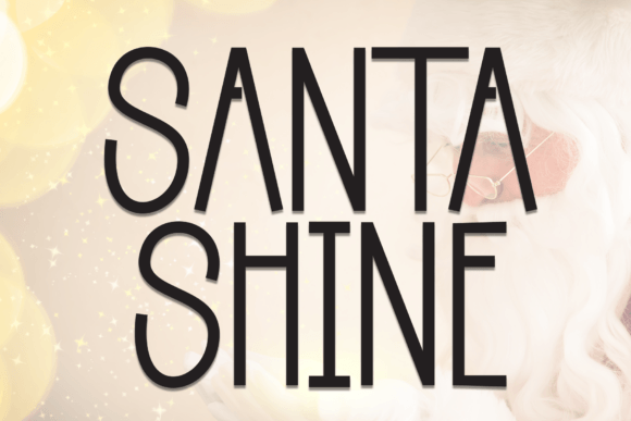 Santa Shine: A Handwritten Display Font for Editorial Design
