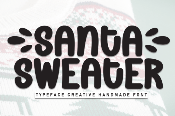 Santa Sweater: A Playful Display Font for Festive Editorial Design