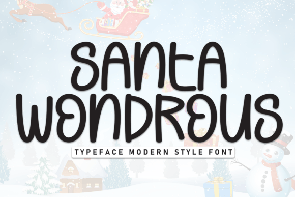 Santa Wondrous Font Review: A Handwritten Display Font for Sweet Branding