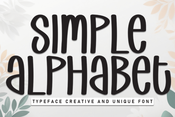 Simple Alphabet for Wedding Invitations and Brand Visuals