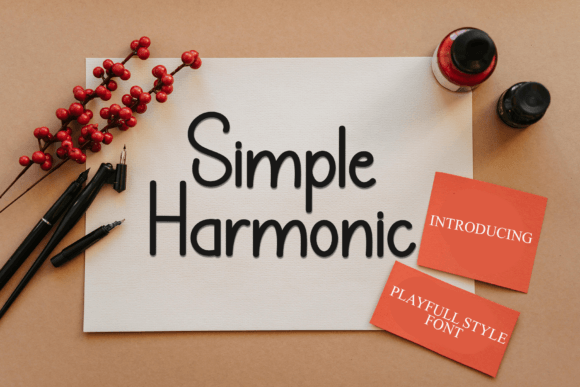 Simple Harmonic: A Playful Display Font for Modern Designers