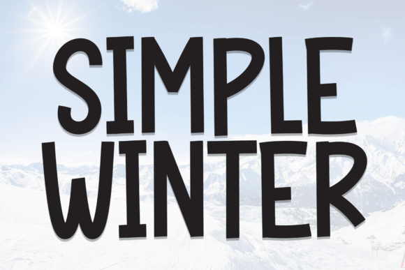 Simple Winter: A Bold Display Font for Clean Branding
