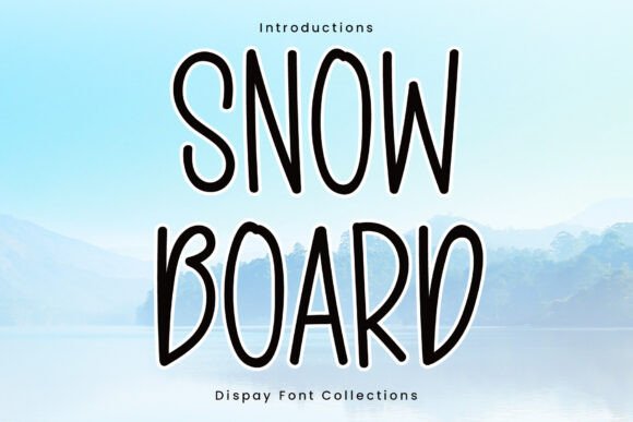 Snowboard: A Bold Display Font for Impactful Design Projects
