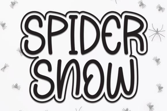 Spider Snow Font: A Playful Display Typeface for Editorial Design