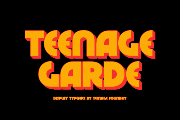 Teenage Garde: A Bold Display Typeface for Modern Web Projects