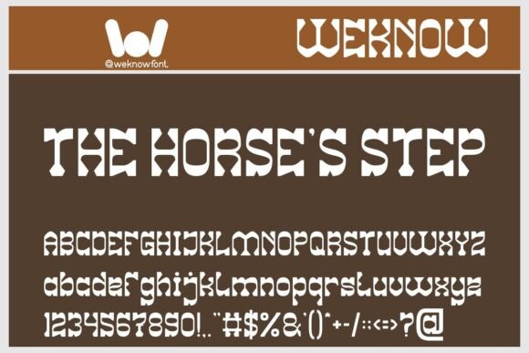 The Horse s Step: A Display Typeface for Bold Marketing Visuals