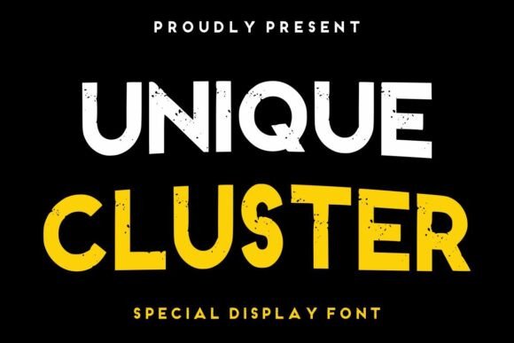 Unique Cluster Font Review: A Grunge Display Typeface for Small Business Branding