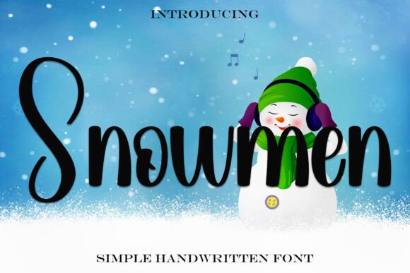 Using the Snowmen Display Font in Modern Web Projects