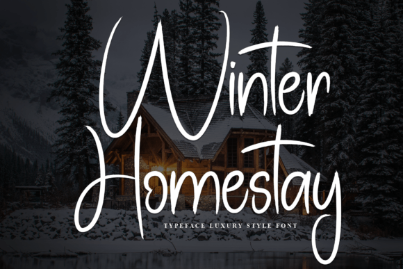 Winter Homestay Font: A Handwritten Display Typeface for Warm Campaign Visuals