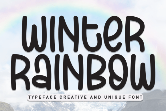 Winter Rainbow: A Playful Handwritten Display Font