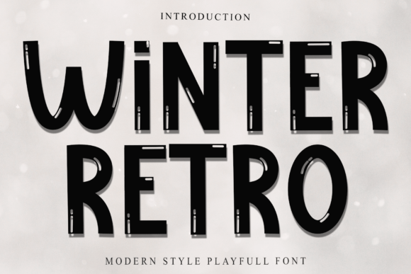 Winter Retro Font for Warm and Friendly Editorial Design