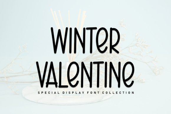 Winter Valentine Font for Handmade Labels and Branding Designs