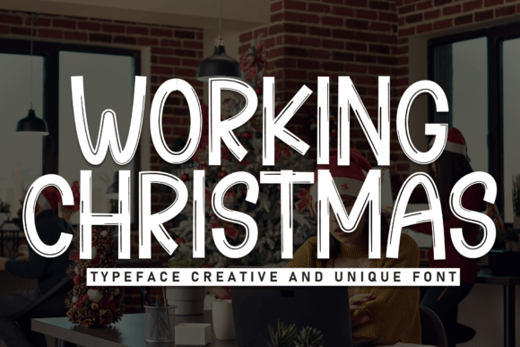 Working Christmas: A Sweet Handwritten Font for Editorial Design