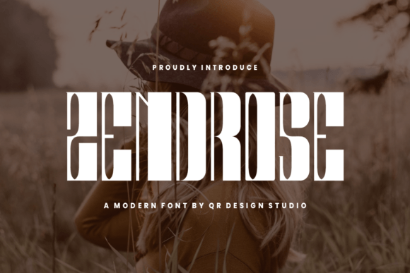 Zendrose Display Font for Bold Branding and Web Design Projects