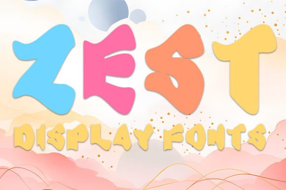 Zest Display Font for Playful Web Interfaces